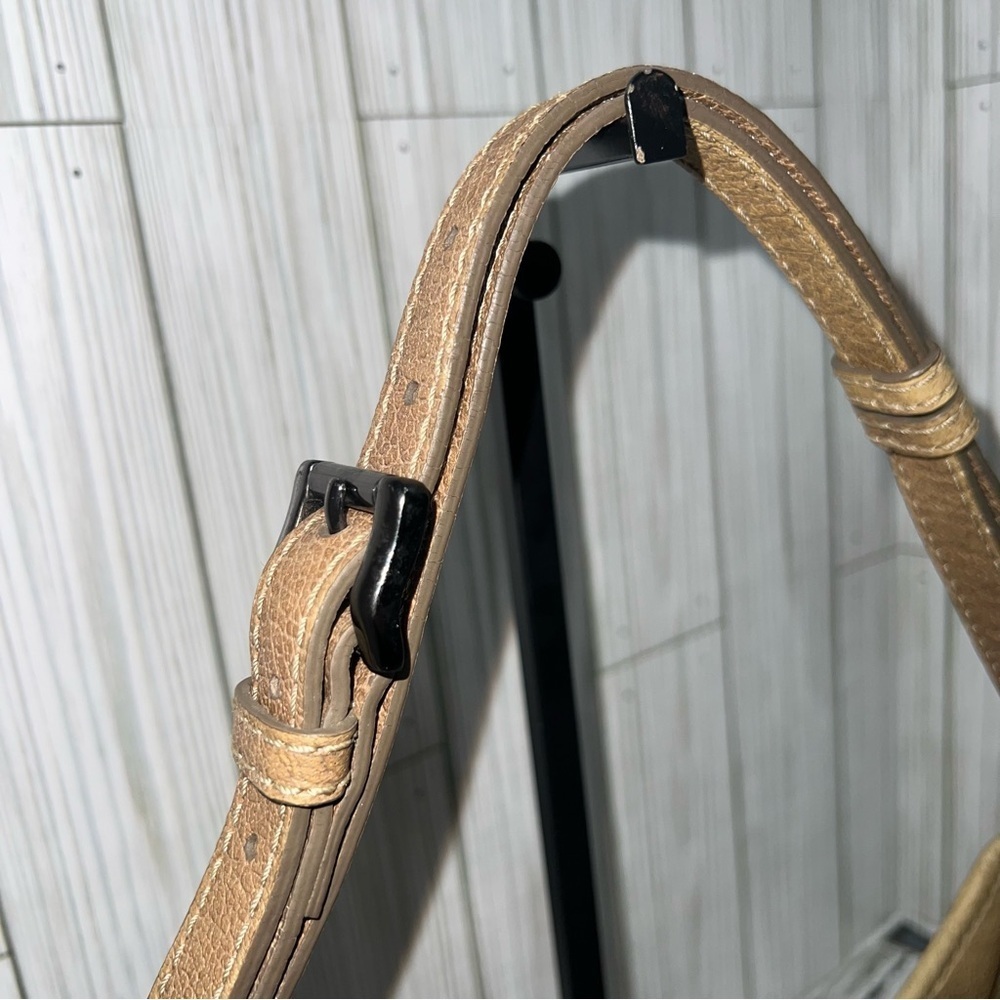 Burberry Shoulder Bag Olive Green Nylon Hobo Tote with Leather Trim - Picture 4 of 17
